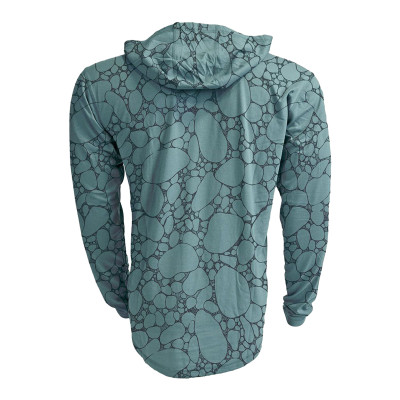 RepYourWater Hooded Sun Shirt Merino Breeze River Rock